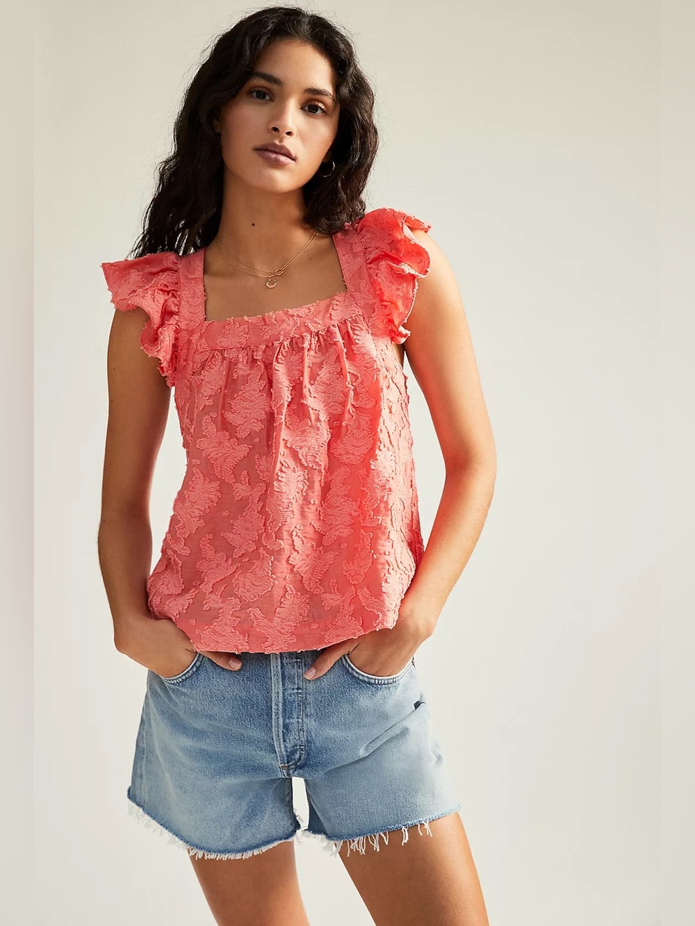 Anthropologie | Amber Ruffled Tank